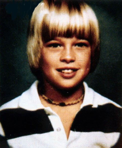 Brad Pitt cuando era niño